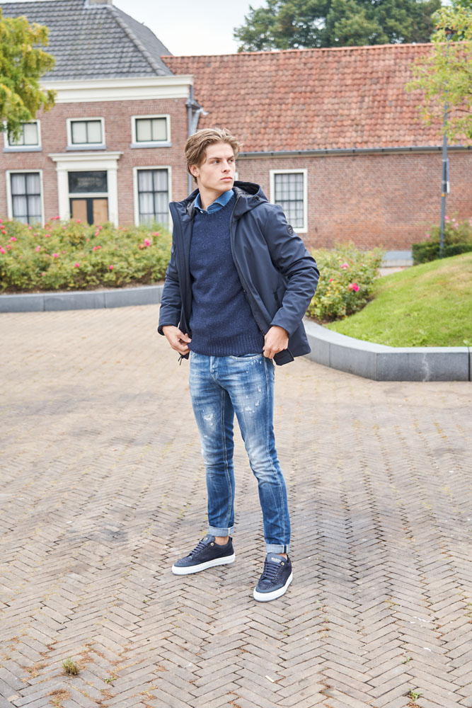 Xacus Overhemden KM Dress Blauw overhemd kopen | Hans voortman