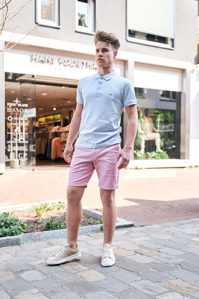 Tommy Hilfiger Korte broeken Roze bermuda kopen | Hans voortman