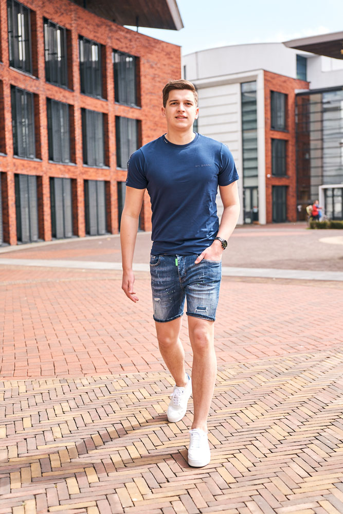 My Brand Korte broeken Blauw bermuda kopen | Hans voortman