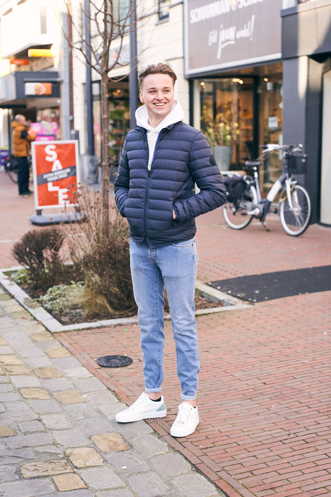 Woolrich Jas Blauw sundance jacket kopen | Hans voortman