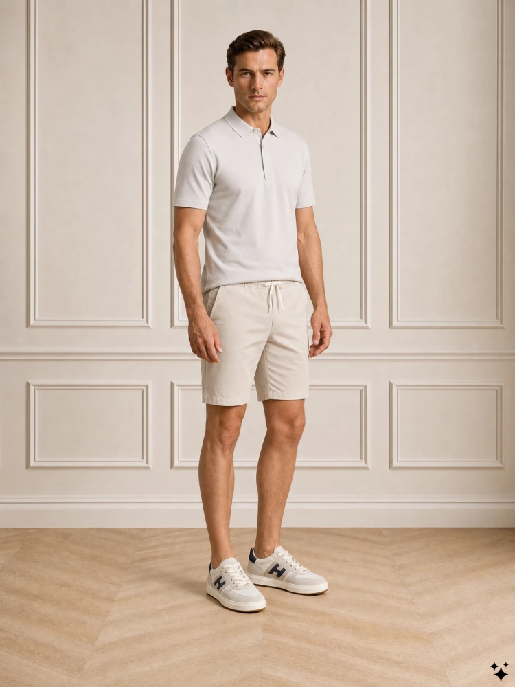 Valenza SUPIMA POLO S/S 1005 15 PEARL GREY