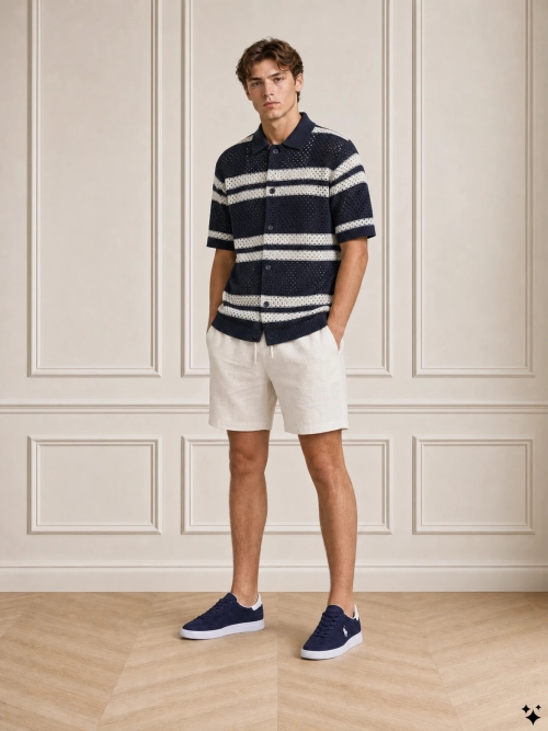 Les Deux LDM310156 GIANNI KNIT 460460 D. NAVY foto 7