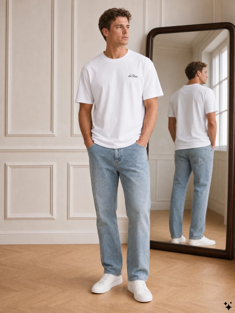 Les Deux 1001886 458 LIGHT INDIGO WASH