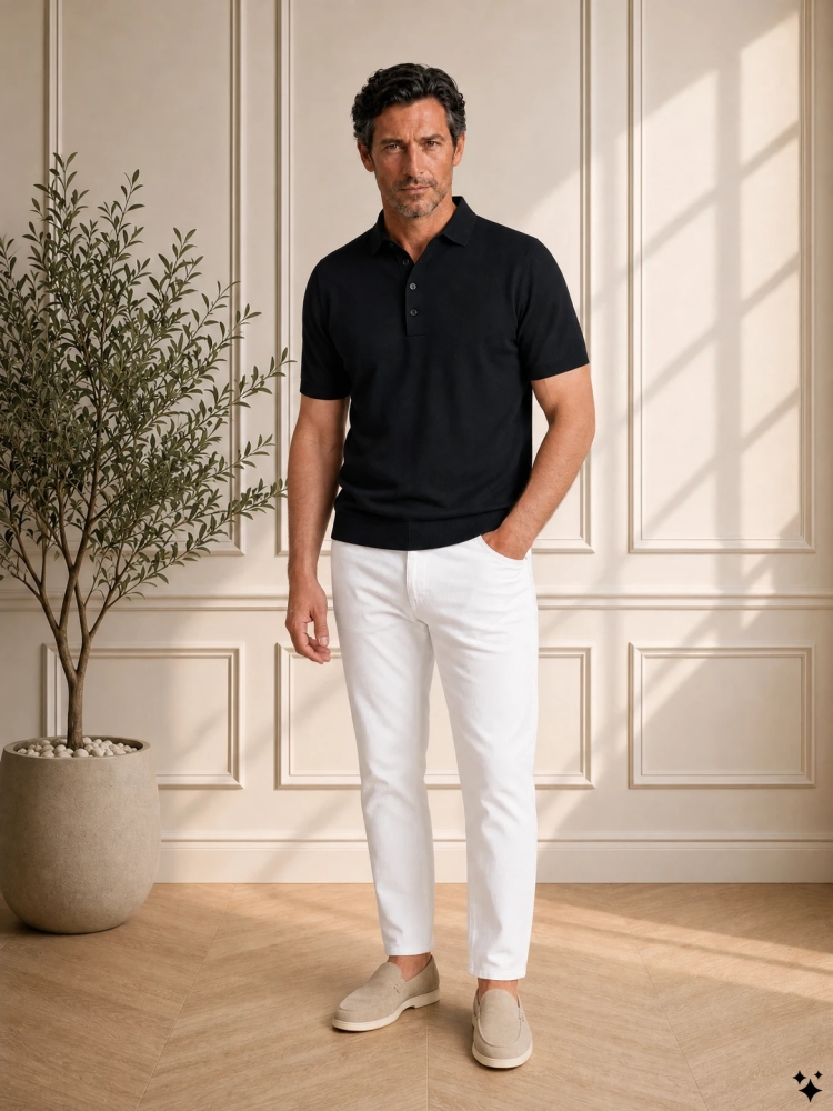 Valentoni 1548 PORCIA POLO 922 BLACK