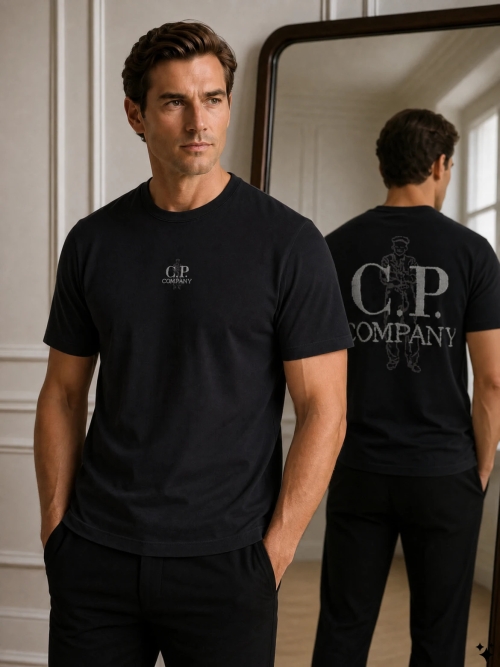C.P. Company 20CMTS215A-006057O 999 BLACK foto 3