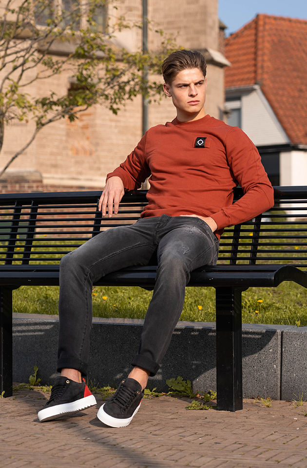 Mason Garments Sneaker Zwart tia nubuck kopen | Hans voortman