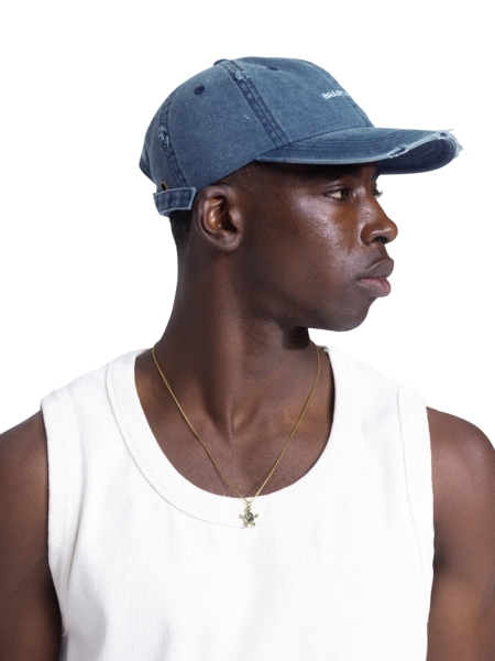 Brams fruit LOGO CAP DISTRESSED 1025 WASHED NAVY
