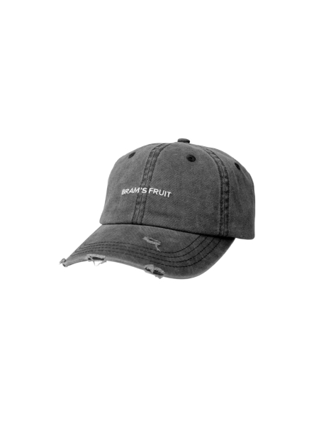 Brams fruit LOGO CAP DISTRESSED 1026 WASHED CHARCOAL