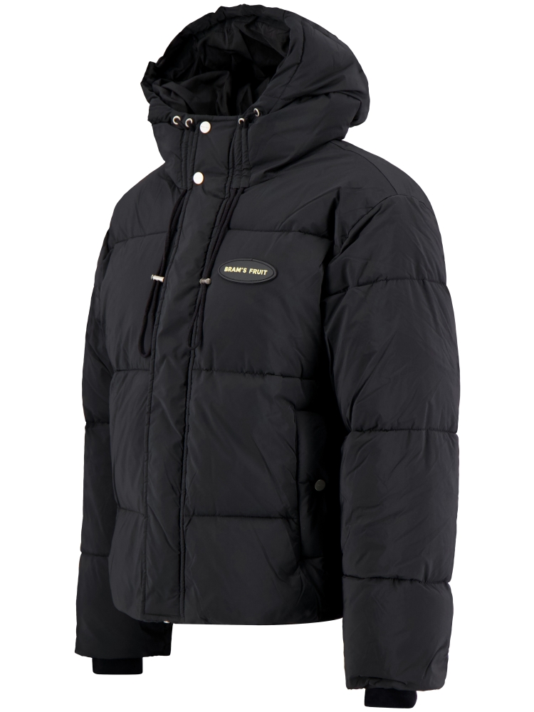 Brams fruit 900 HOODED PUFFER JACKET BLACK