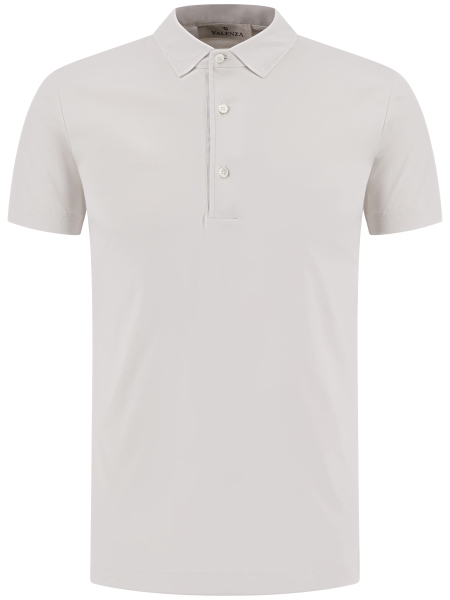 Valenza SUPIMA POLO S/S 1005 15 PEARL GREY