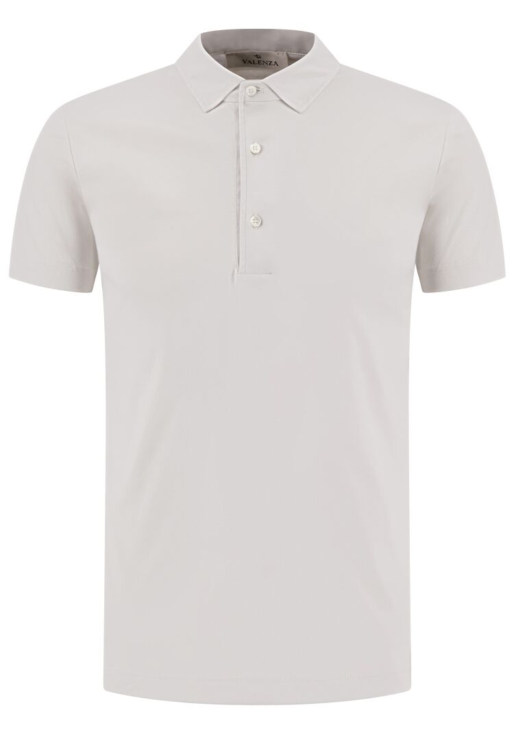 Valenza SUPIMA POLO S/S 1005 15 PEARL GREY