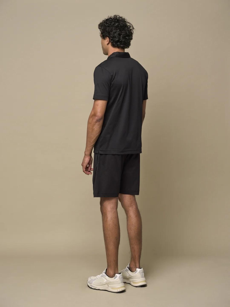 Valenza SUPIMA POLO ZIP 1049 48 BLACK