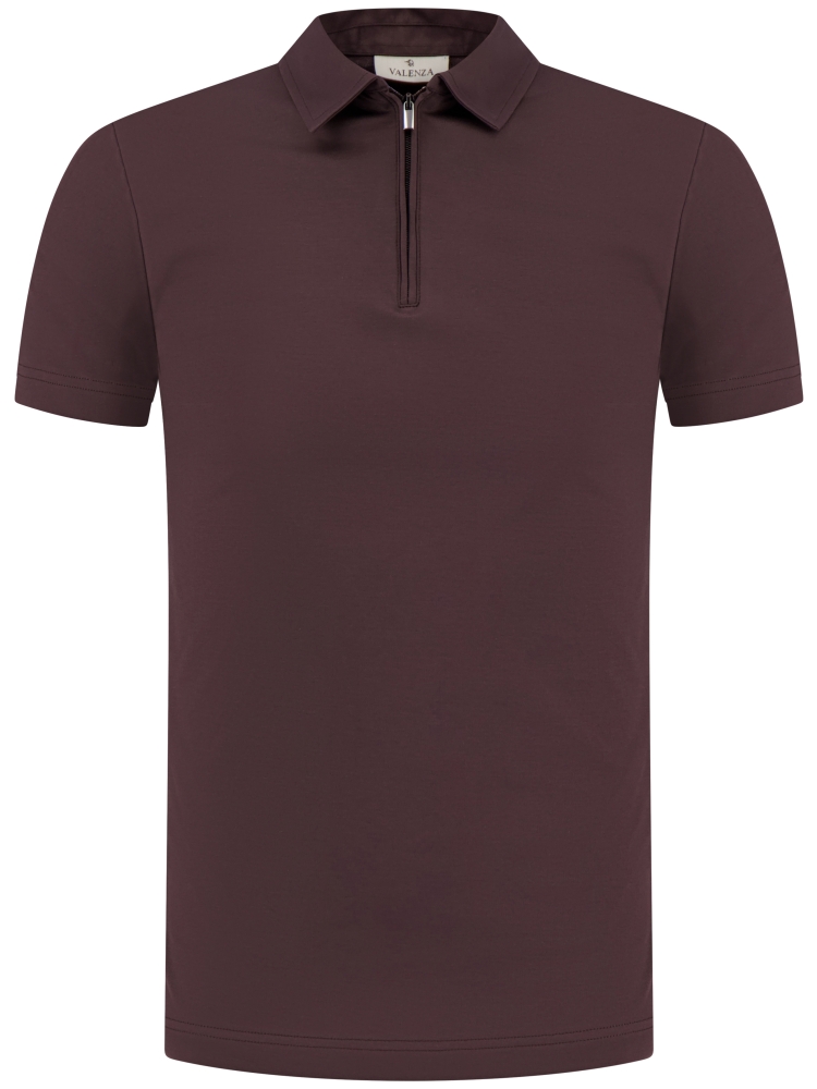 Valenza SUPIMA POLO ZIP 1049 61 EBONY BROWN