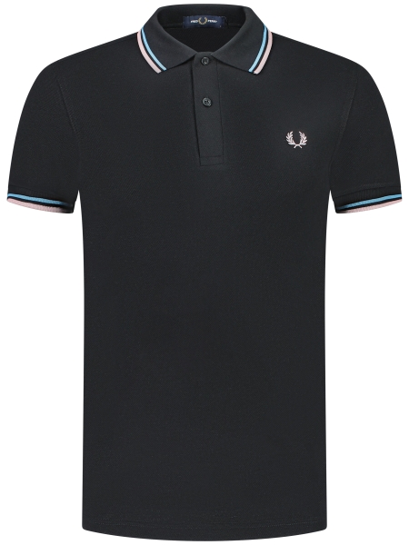 Fred Perry M3600 TWIN TIPPED Y44 BLK/CRT BL/DKPNK Fred Perry M3600 TWIN TIPPED Y44 BLK/CRT BL/DKPNK