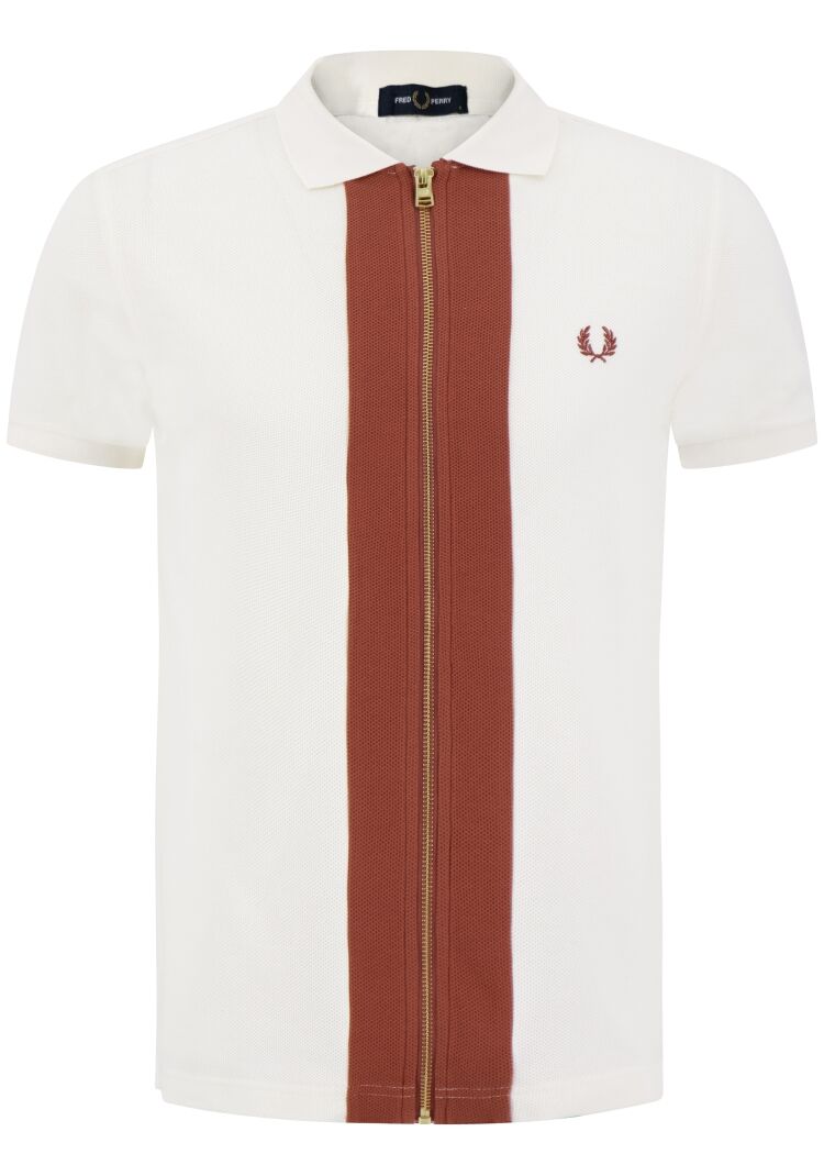 Fred Perry M6661 ZIP POLO 760 L. ECRU