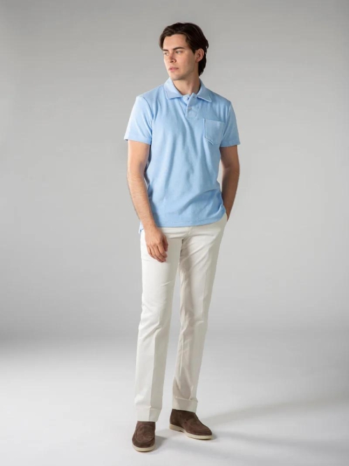 Aurelien TERRY POLO LIGHT BLUE foto 4