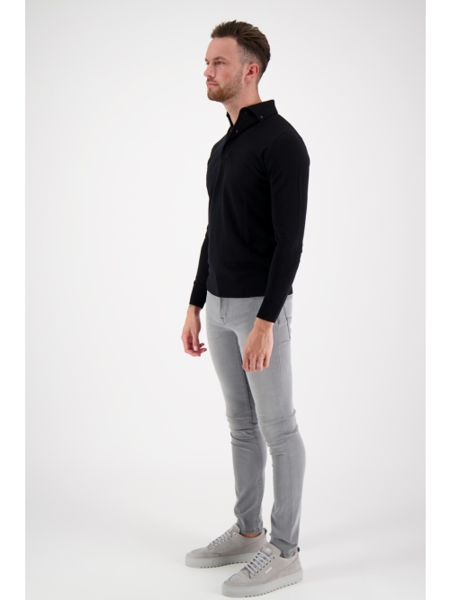 Valentoni Polo lm button down 836 black foto 6
