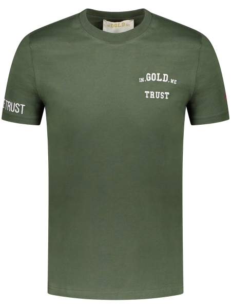 Merchandising Kanon account In Gold We Trust Korte mouw t-shirt Groen t-shirt kopen | Hans voortman