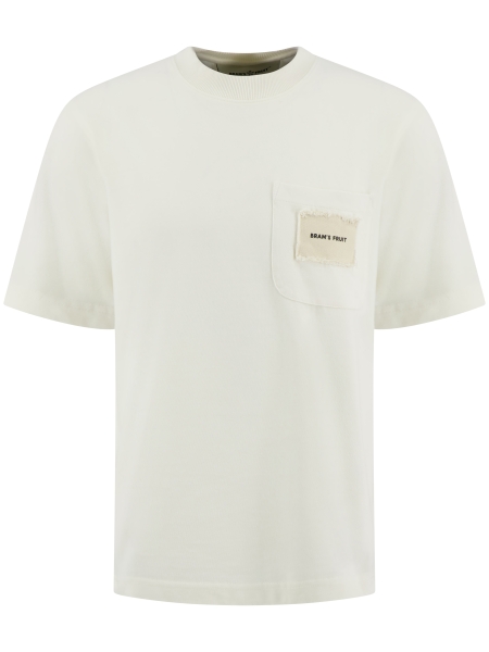 Brams fruit CHEST POCKET T-SHIRT 1001 WHITE