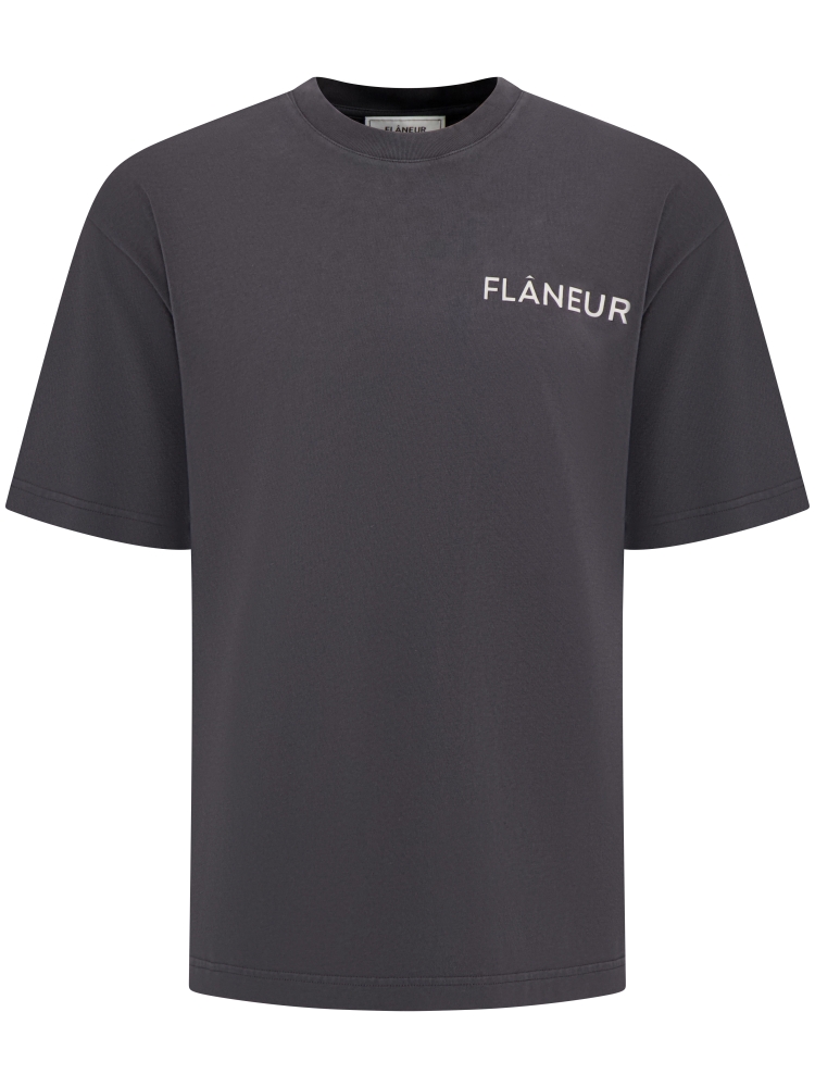 Flaneur FTSH043 DOUBLE LOGO 999 BLACK