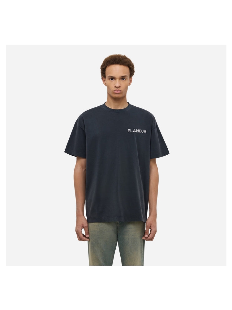 Flaneur FTSH043 DOUBLE LOGO 999 BLACK