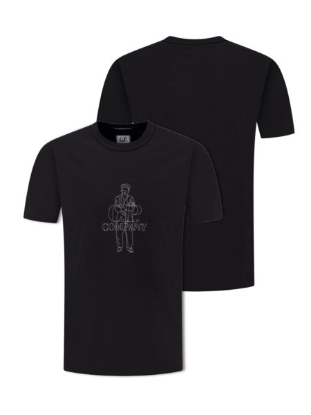 C.P. Company 19CMTS110A-110301W 999 BLACK