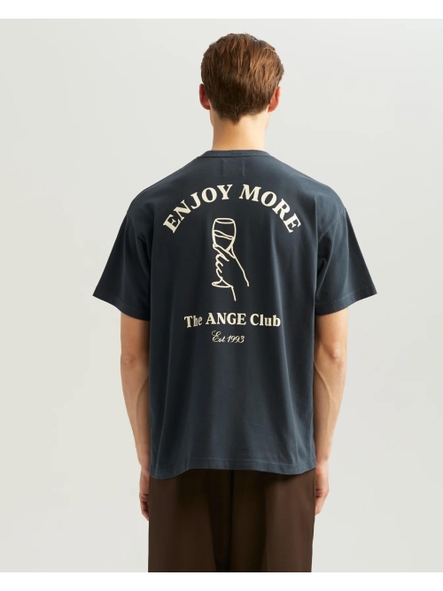Ange Projects AW-065 ENJOY MORE TEE NAVY foto 3