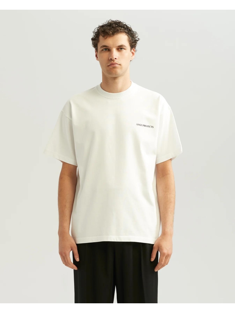 Ange Projects NOS-007 GLASS OF WINE TEE WHITE
