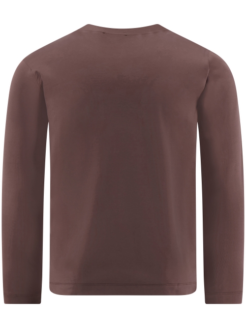 Valenza SUPIMA T-SHIRT 1009 61 EBONY BROWN foto 3