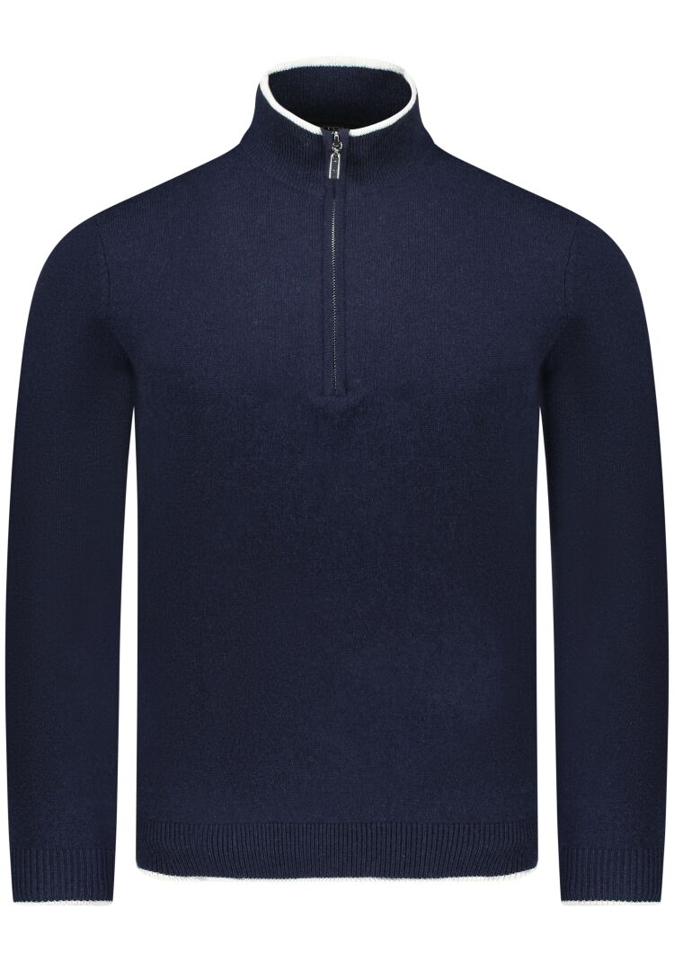 Valentoni TOM HALF ZIP OFFICER NAVY/PRISTINE
