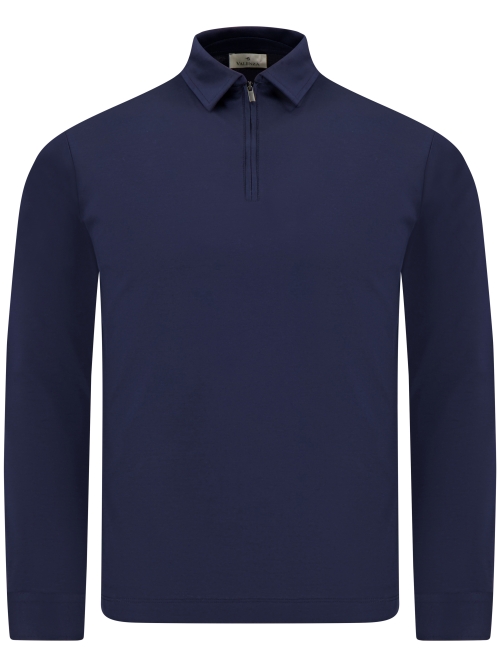 Valenza SUPIMA POLO ZIP 1020 42 NAVY foto 1