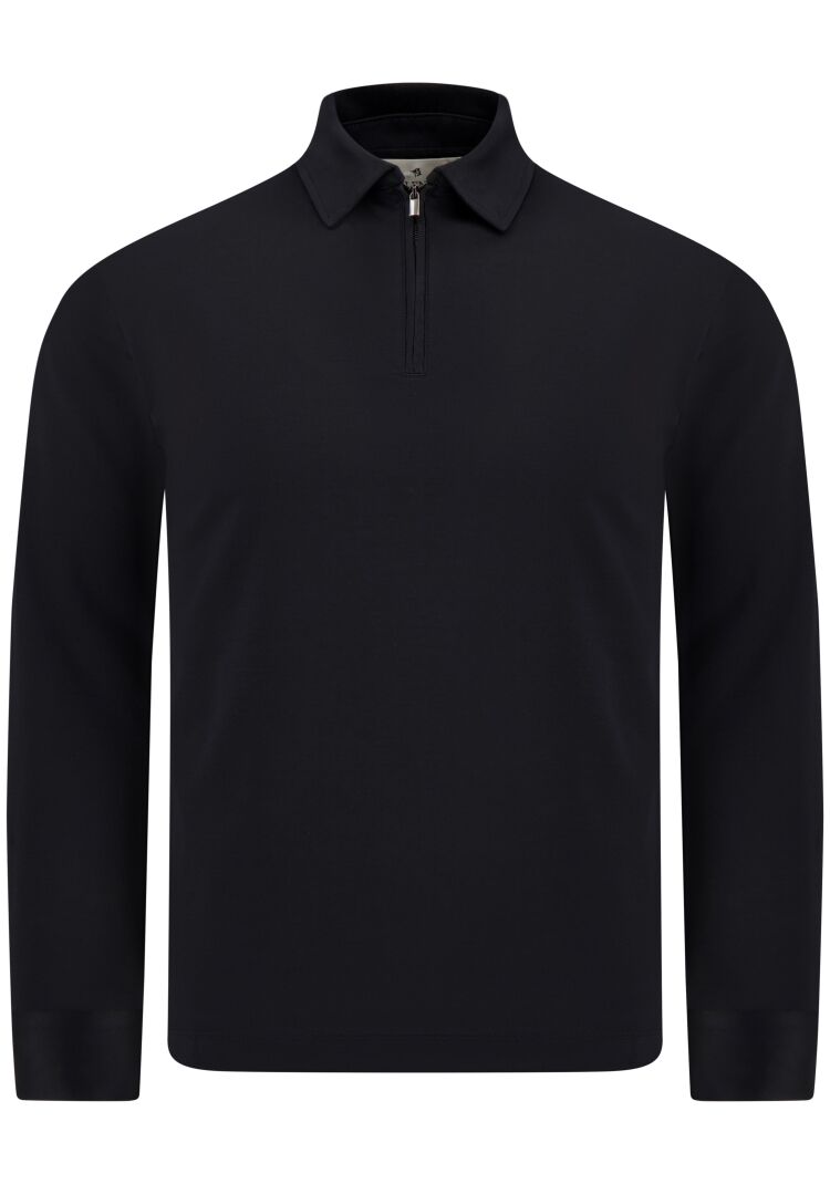Valenza SUPIMA POLO ZIP 1020 48 BLACK