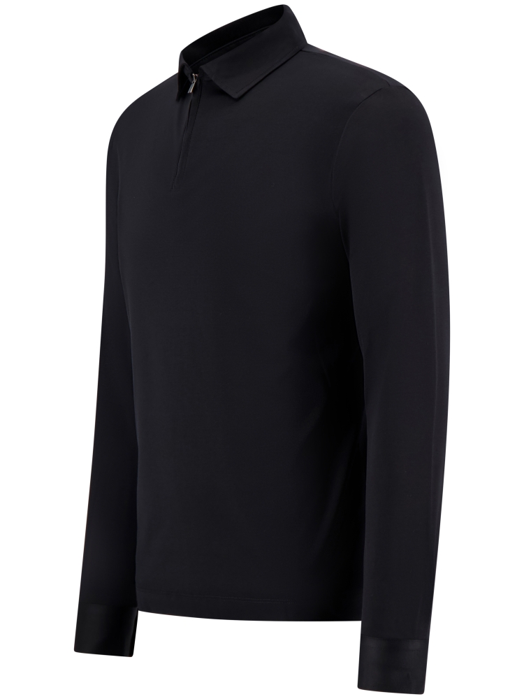 Valenza SUPIMA POLO ZIP 1020 48 BLACK