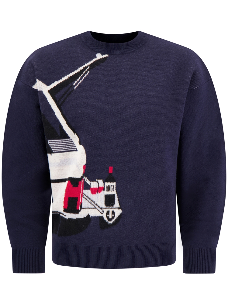 Ange Projects AW-008 WINE DRIVE KNIT NAVY
