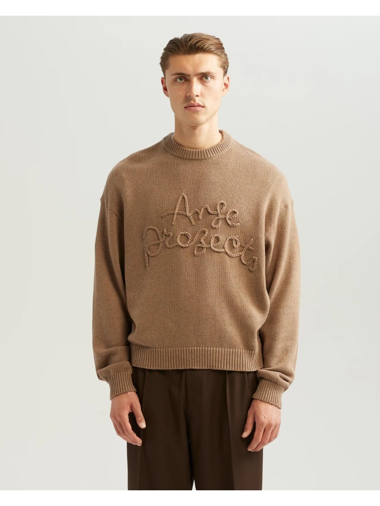 Ange Projects AW-012 ROPE KNIT BROWN