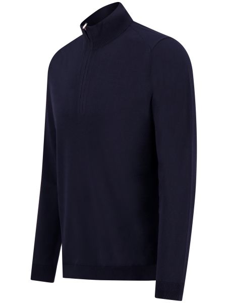 Valentoni TRIVERO QUARTER ZIP V16 MARINE