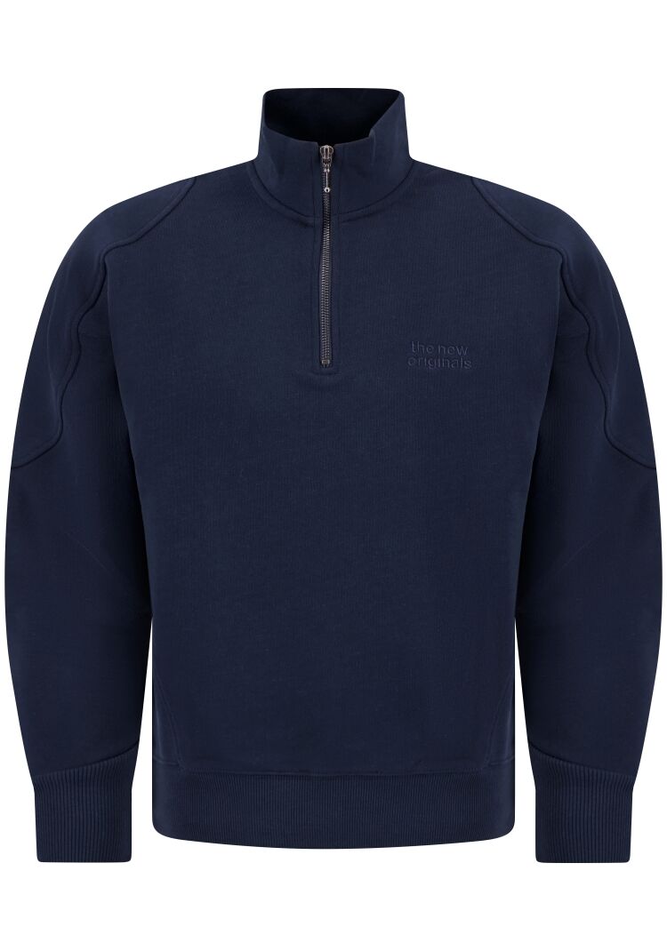 TNO EMBLEM HALF-ZIP NAVY