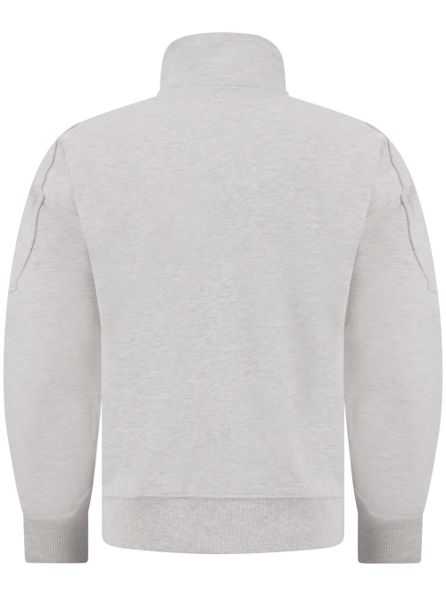 TNO EMBLEM HALF-ZIP LIGHT GREY MEL. foto 3