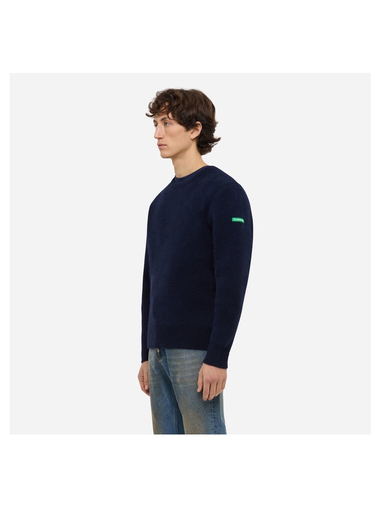Flaneur FSWE047 BADGE KNIT 788 NAVY