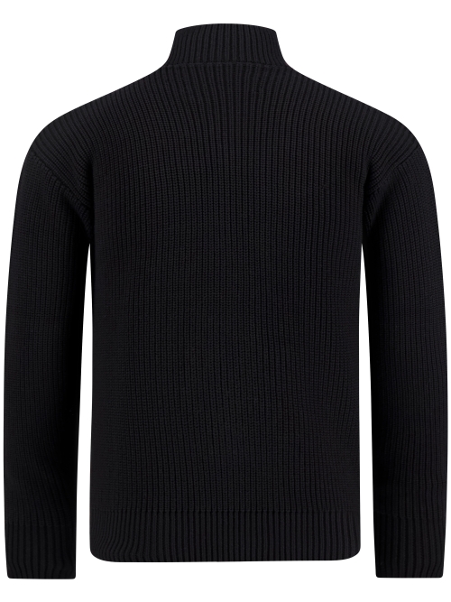 TNO FISHERMAN PLAIN ZIP UP SWEATER BLACK foto 3