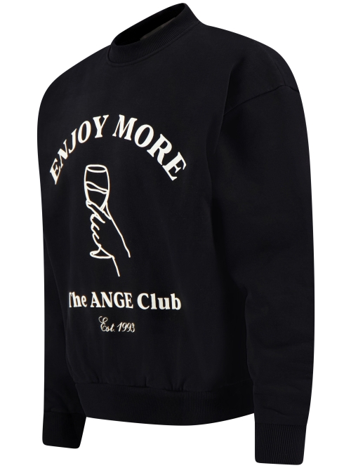Ange Projects AW-032 ENJOY SWEATER BLACK foto 2