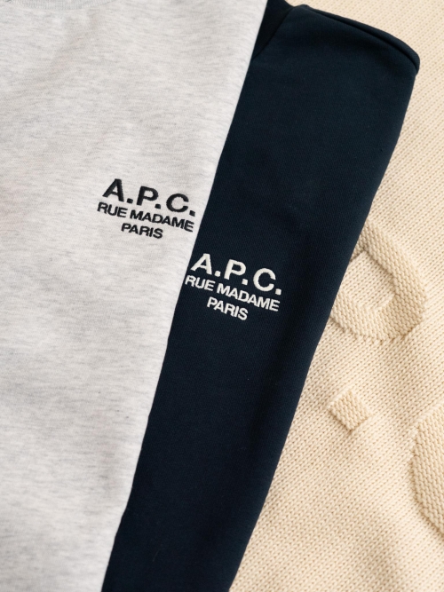 A.P.C. COHBV M27913 TIQ D. NAVY ECRU foto 4