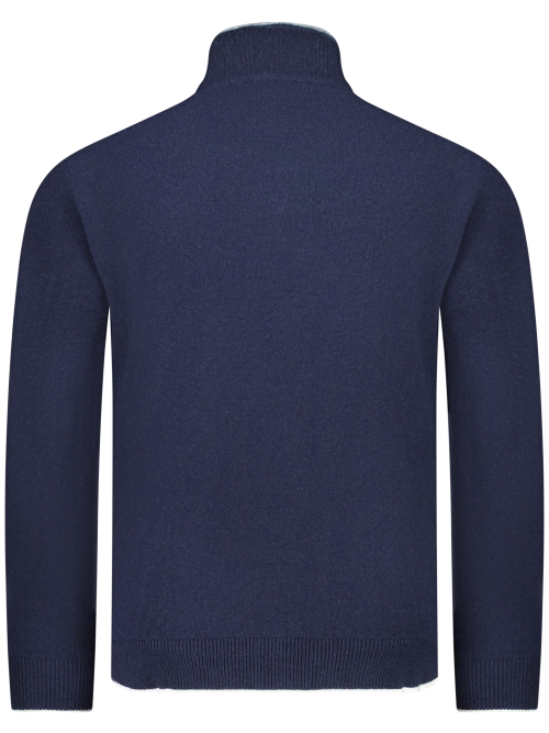 Valentoni TOM FULL ZIP OFFICER NAVY/PRISTINE foto 2