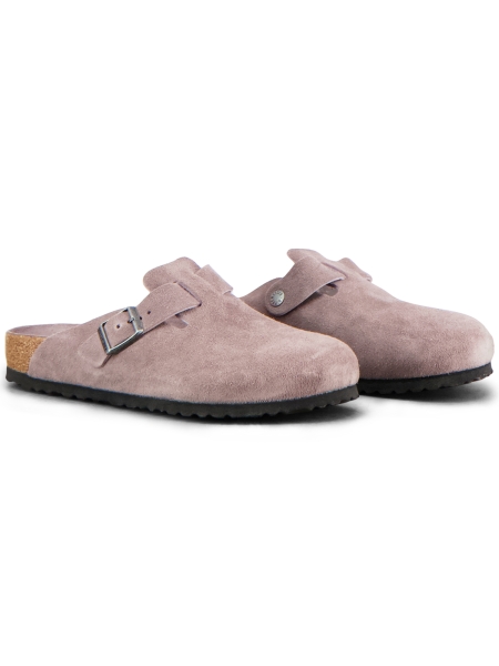 Birkenstock BOSTON BS SUEDE LEATHER REGULAR FADED PURPLE TONAL FB