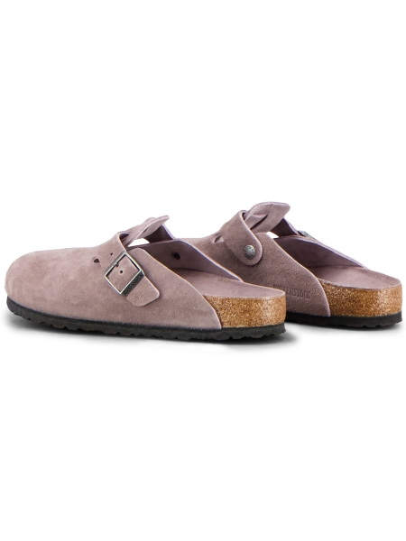 Birkenstock BOSTON BS SUEDE LEATHER REGULAR FADED PURPLE TONAL FB