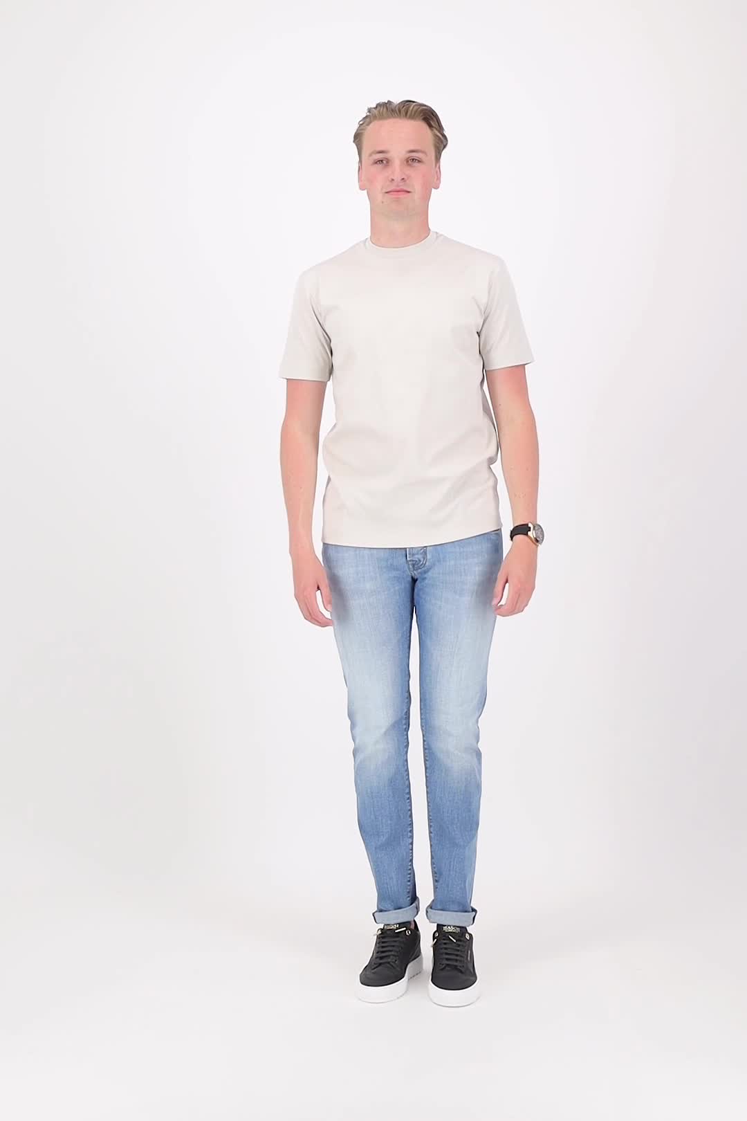 Valenza SUPIMA T-SHIRT 1001 15 PEARL GREY video