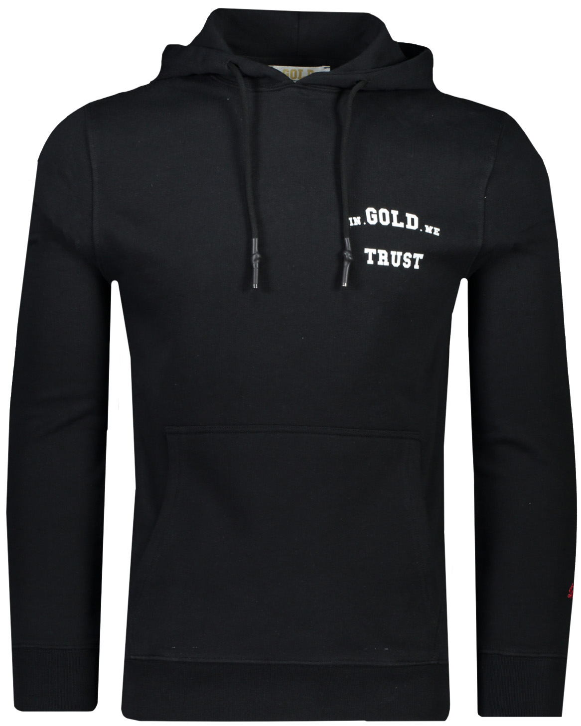 Verstikkend stad Cyberruimte In Gold We Trust Sweater Zwart hoody kopen | Hans voortman